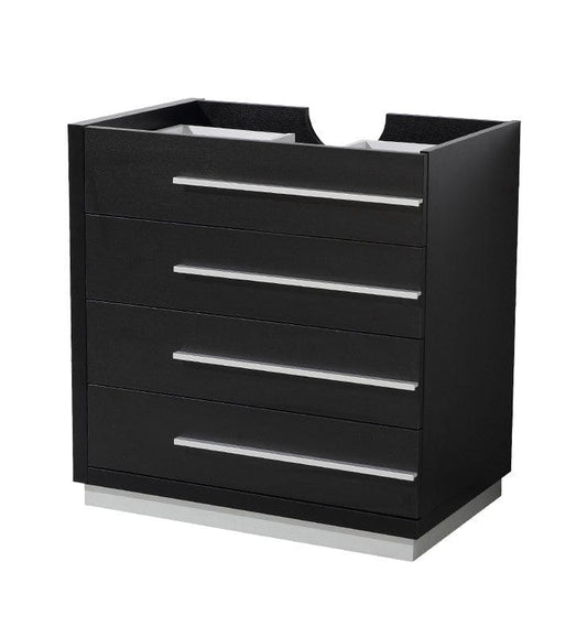 Fresca Livello 30" Black Modern Bathroom Cabinet