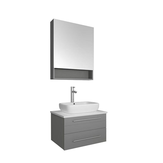 Wall Hung Single Sink Bathroom Vanity