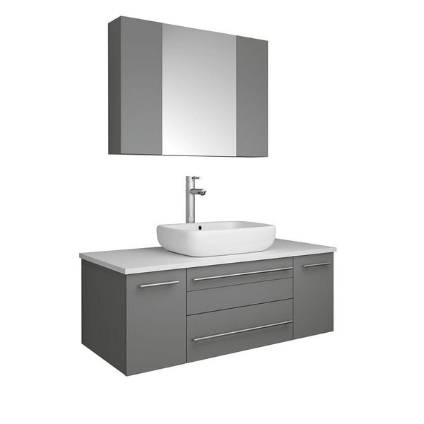 Gray Single Sink Vanity