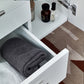 Fresca Lucera 42 White Wall Hung Undermount Sink Bathroom Vanity w/ Medicine Cabinet