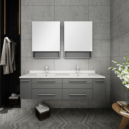 Double Mirror Bathroom Vanity