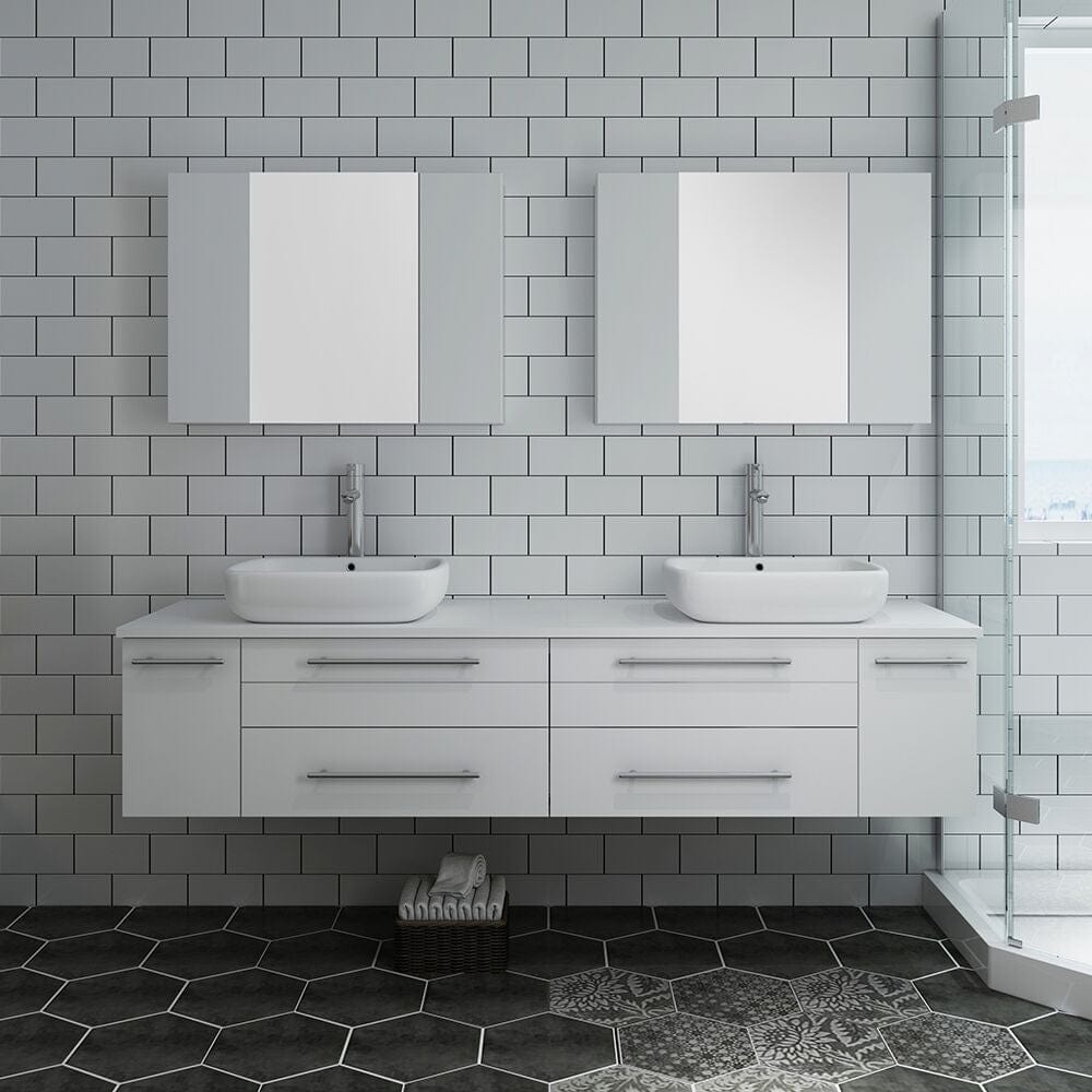 Double Mirror Bathroom Vanity