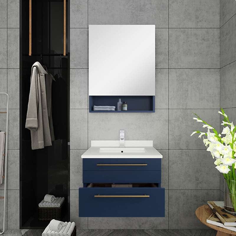 modern wall hung bathroom vanity