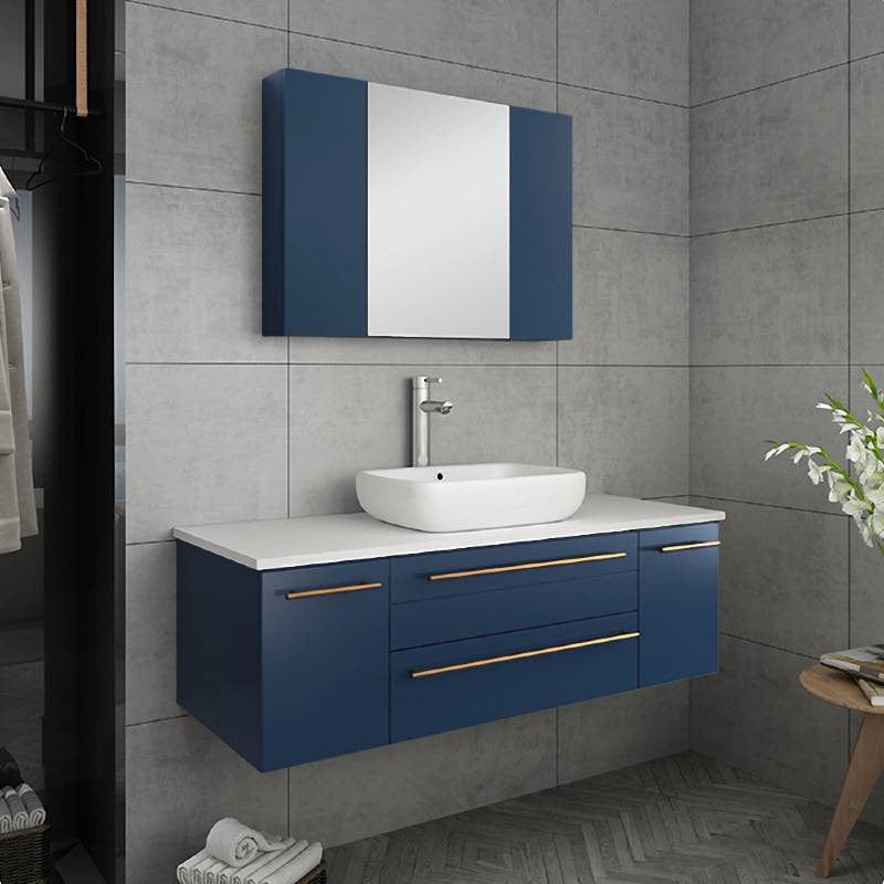 modern wall hung bathroom vanity