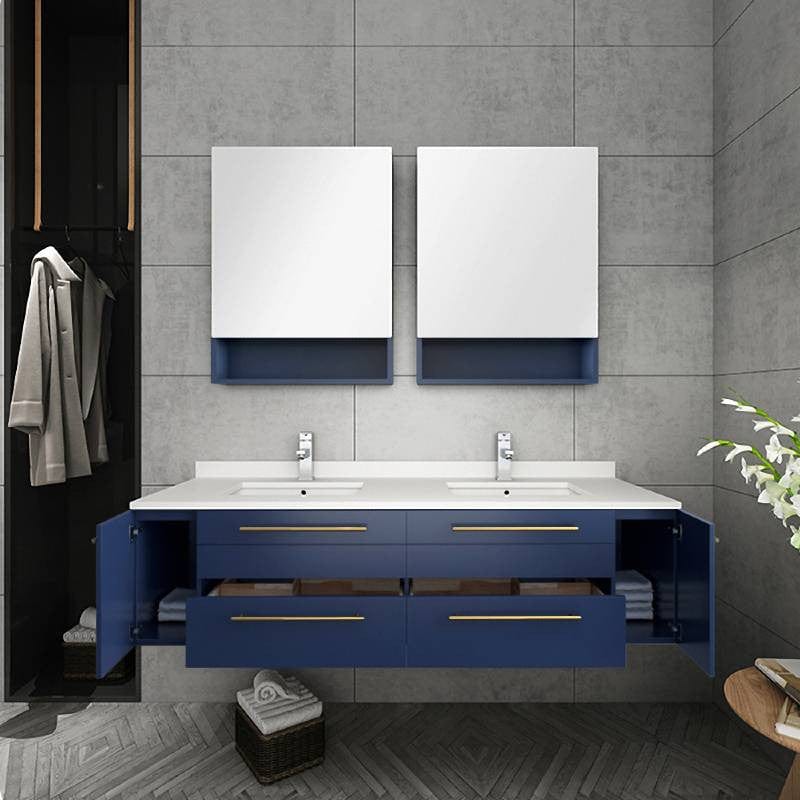 royal blue bathroom vanity