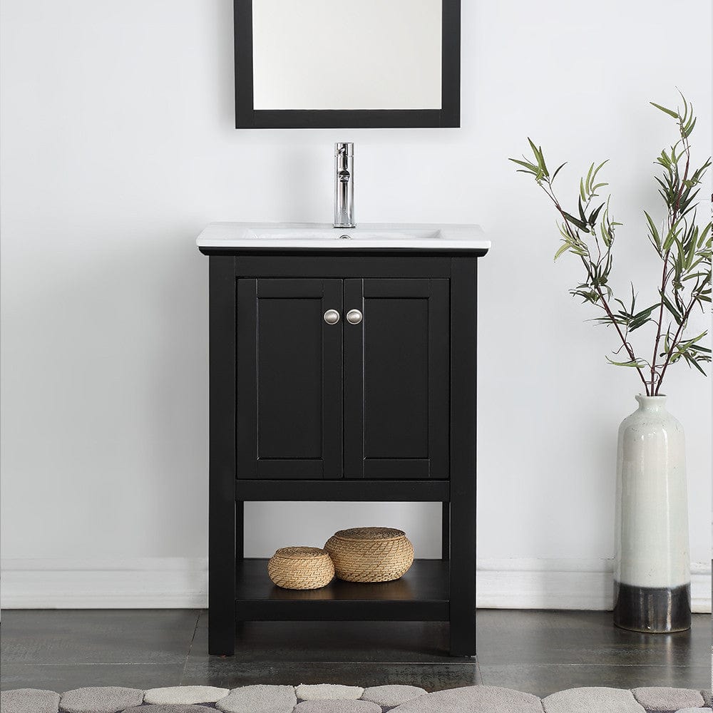 Fresca Manchester 24 Black Traditional Bathroom Vanity