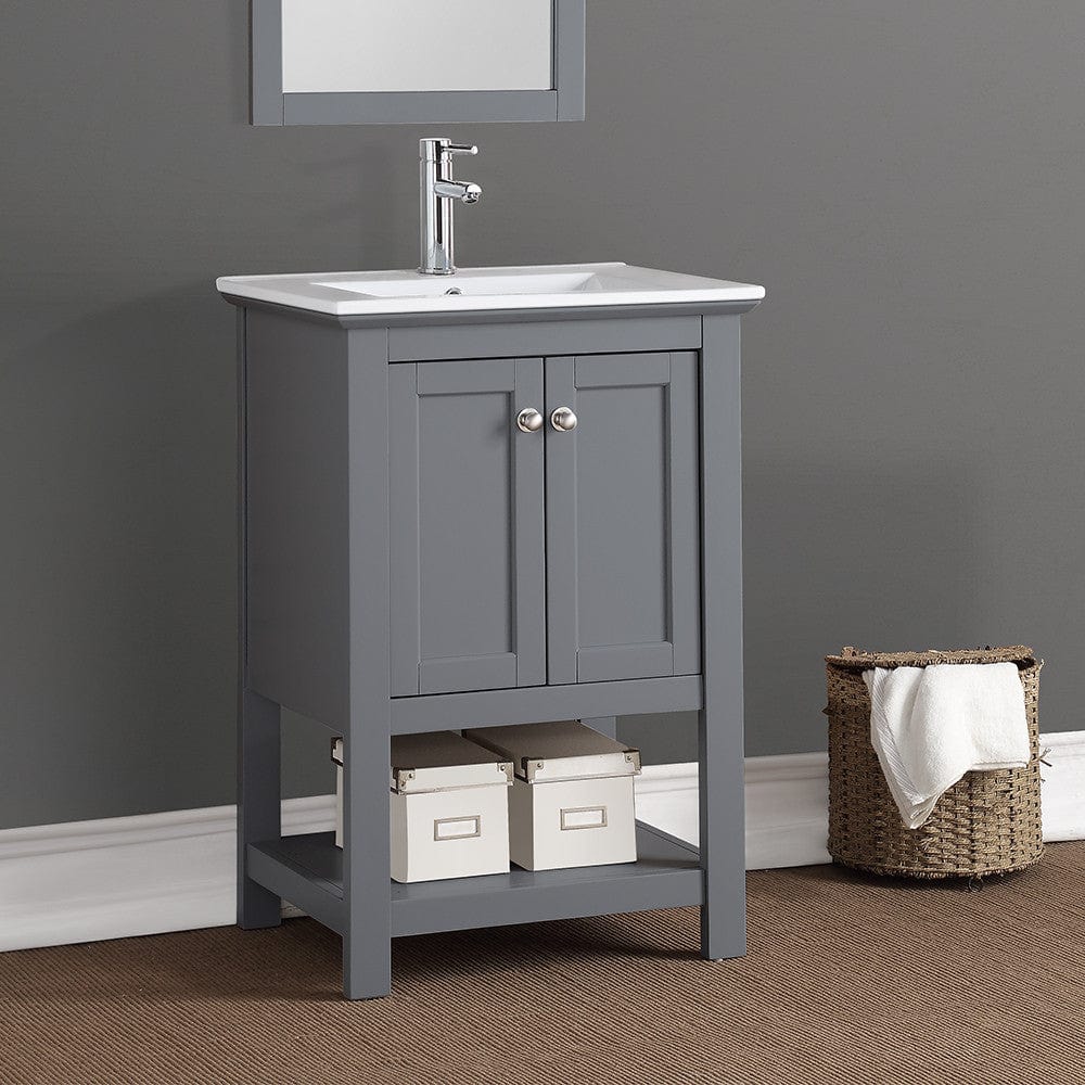 Fresca Manchester 24 Gray Traditional Bathroom Vanity