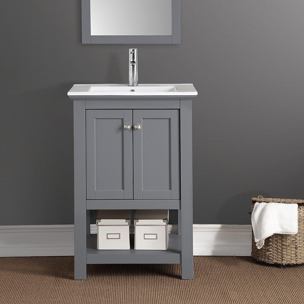 Fresca Manchester 24 Gray Traditional Bathroom Vanity