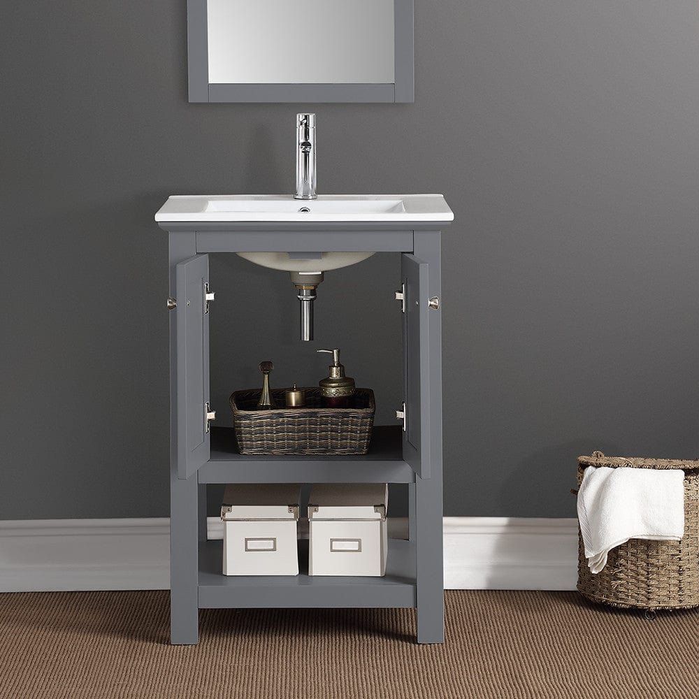 Fresca Manchester 24 Gray Traditional Bathroom Vanity