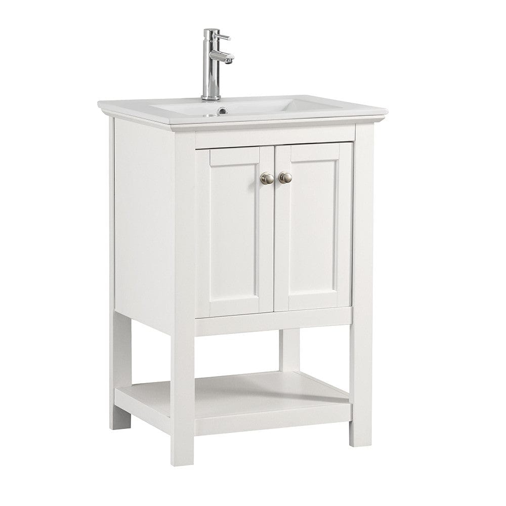 Fresca Manchester 24" White Traditional Bathroom Vanity