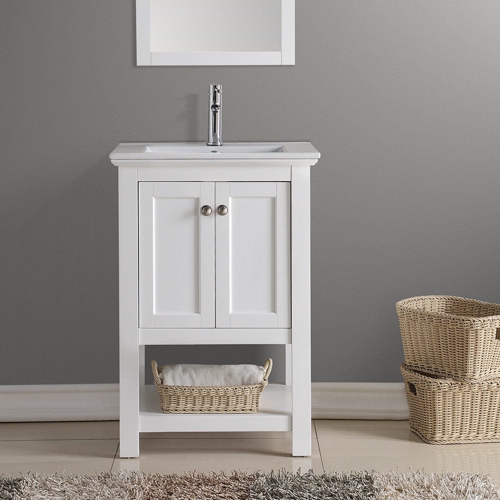 Fresca Manchester 24 White Traditional Bathroom Vanity