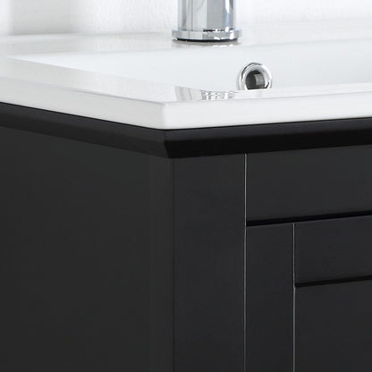 Fresca Manchester 30 Black Traditional Bathroom Vanity