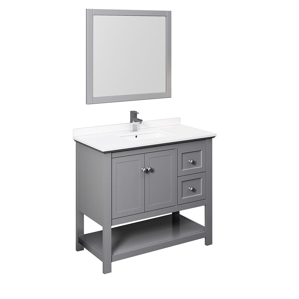 40 inch gray vanity