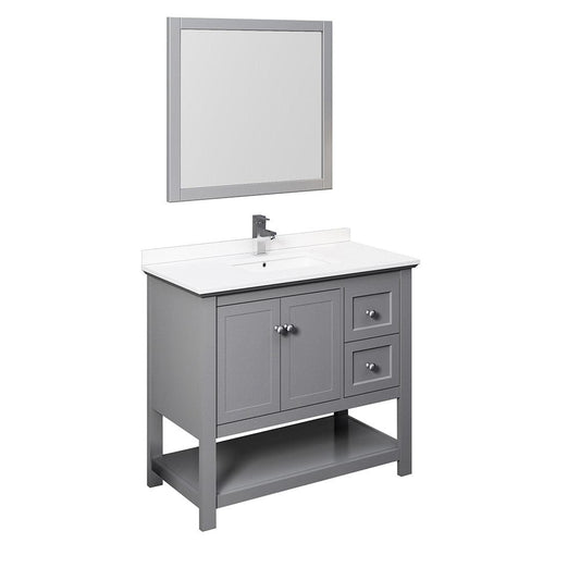 40 inch gray vanity