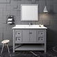 Fresca Manchester 48 Gray Traditional Bathroom Single Vanity w/ Mirror