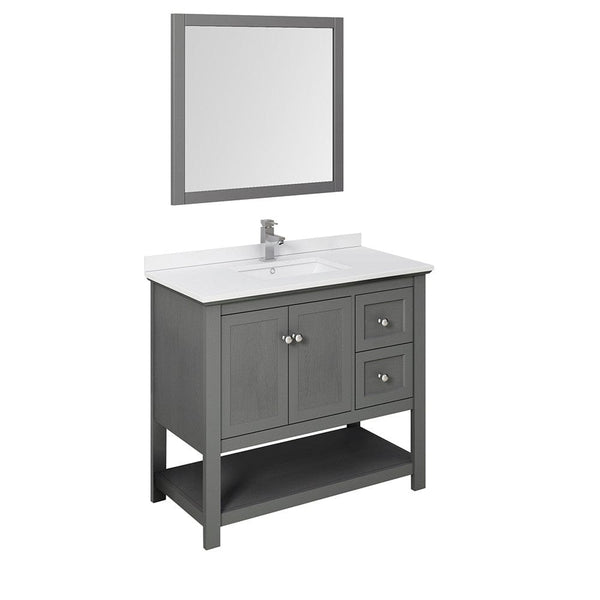 Single Sink Vanity in Gray 40 inches