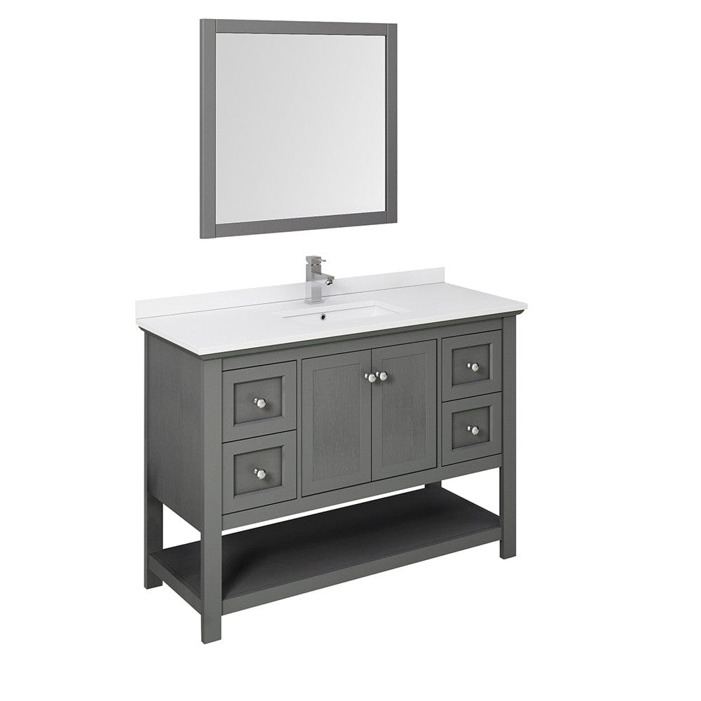 Single gray vanity