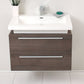 Fresca Medio 32 Gray Oak Modern Bathroom Cabinet w/ Vessel Sink