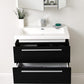 Fresca Medio Black Modern Bathroom Vanity w/ Medicine Cabinet