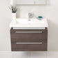 Fresca Medio Gray Oak Modern Bathroom Vanity w/ Medicine Cabinet