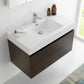 Fresca Mezzo 36 Gray Oak Wall Hung Modern Bathroom Vanity w/ Medicine Cabinet