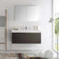 Fresca Mezzo 48 Gray Oak Wall Hung Modern Bathroom Vanity w/ Medicine Cabinet