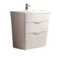 Fresca Milano 32" Glossy White Modern Bathroom Cabinet w/ Integrated Sink