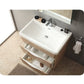 Fresca Milano 32 White Oak Modern Bathroom Vanity w/ Medicine Cabinet
