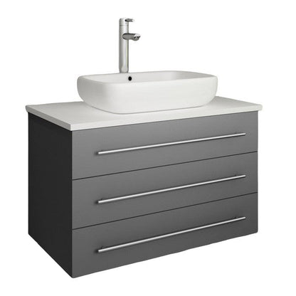 gray bathroom vanity