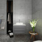 Fresca Modella 32" Gray Wall Hung Modern Bathroom Cabinet with Top & Vessel Sink