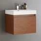 Fresca Nano 24 Teak Modern Bathroom Cabinet w/ Integrated Sink