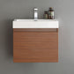 Fresca Nano 24 Teak Modern Bathroom Cabinet w/ Integrated Sink