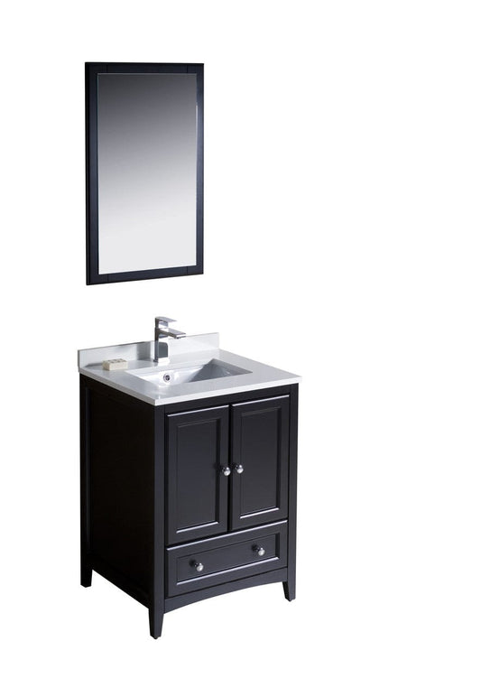 Fresca Oxford 24" Espresso Traditional Bathroom Vanity