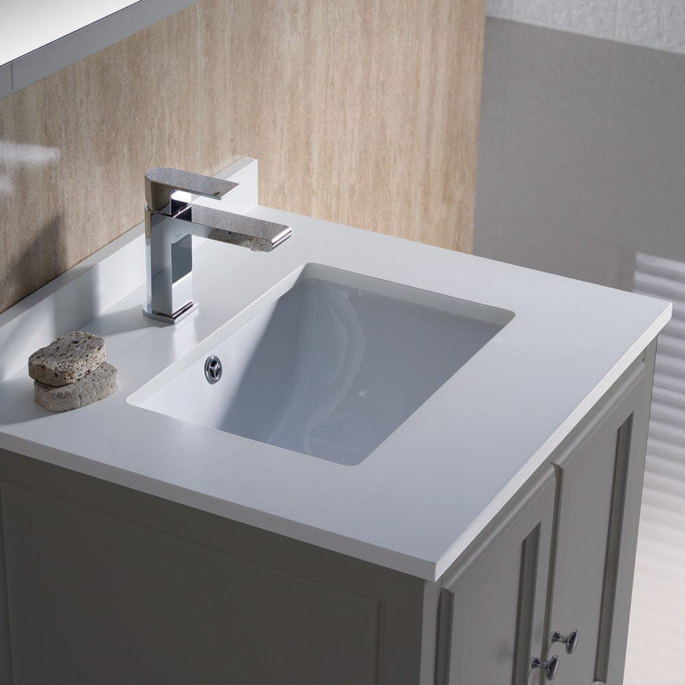 Fresca Oxford 24 Gray Traditional Bathroom Vanity