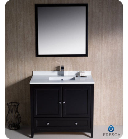 Fresca Oxford 36 Espresso Traditional Bathroom Vanity