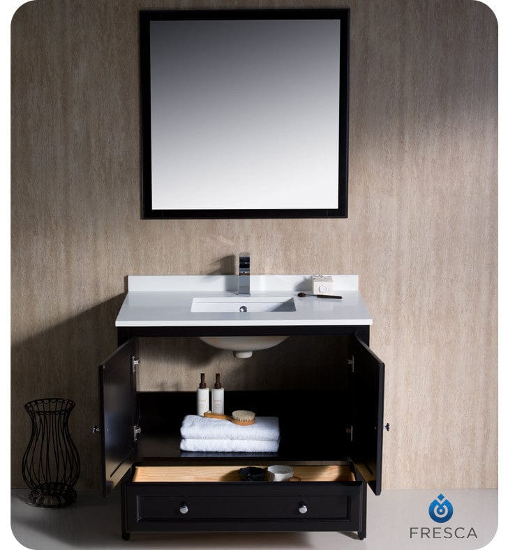 Fresca Oxford 36 Espresso Traditional Bathroom Vanity