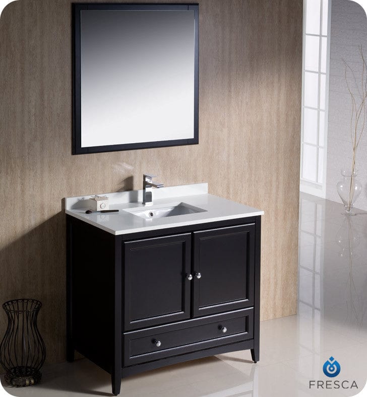 Fresca Oxford 36 Espresso Traditional Bathroom Vanity