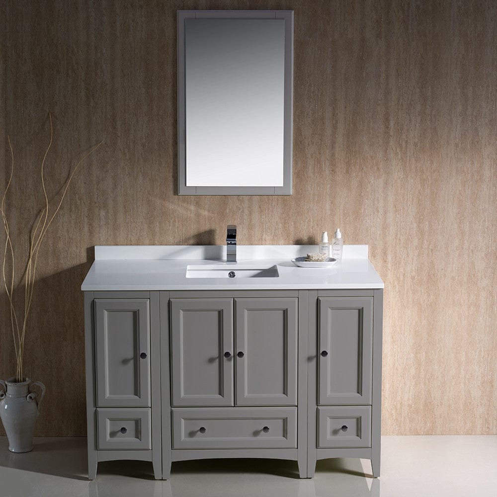 Fresca Oxford 48 Gray Traditional Bathroom Vanity