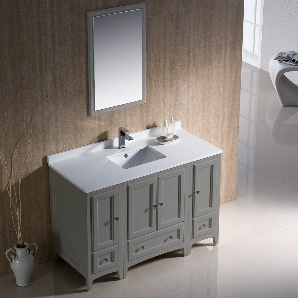 Fresca Oxford 48 Gray Traditional Bathroom Vanity