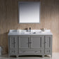 Fresca Oxford 60 Gray Traditional Bathroom Vanity
