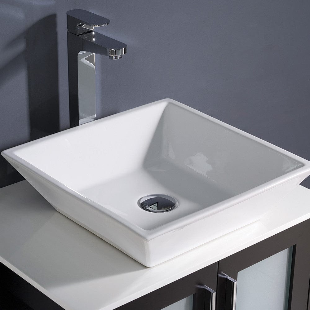 Fresca Torino 24 Espresso Modern Bathroom Vanity w/ Vessel Sink