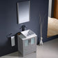 Fresca Torino 24 Gray Modern Bathroom Vanity w/ Vessel Sink