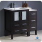 Fresca Torino 36 Espresso Modern Bathroom Cabinets w/ Integrated Sink