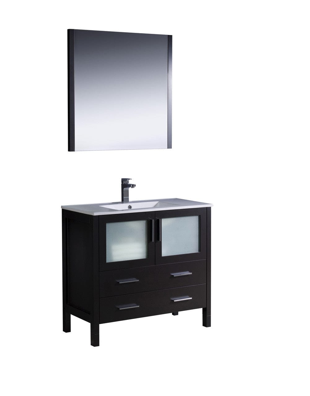 Fresca Torino 36" Espresso Modern Bathroom Vanity w/ Integrated Sink