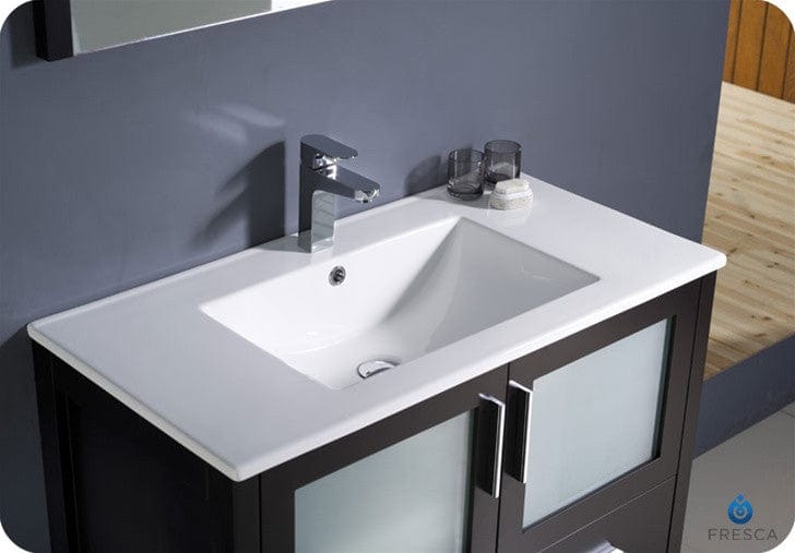 Fresca Torino 36 Espresso Modern Bathroom Vanity w/ Integrated Sink