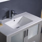 Fresca Torino 36 Gray Modern Bathroom Cabinet w/ Integrated Sink