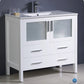 Fresca Torino 36 White Modern Bathroom Cabinet w/ Integrated Sink