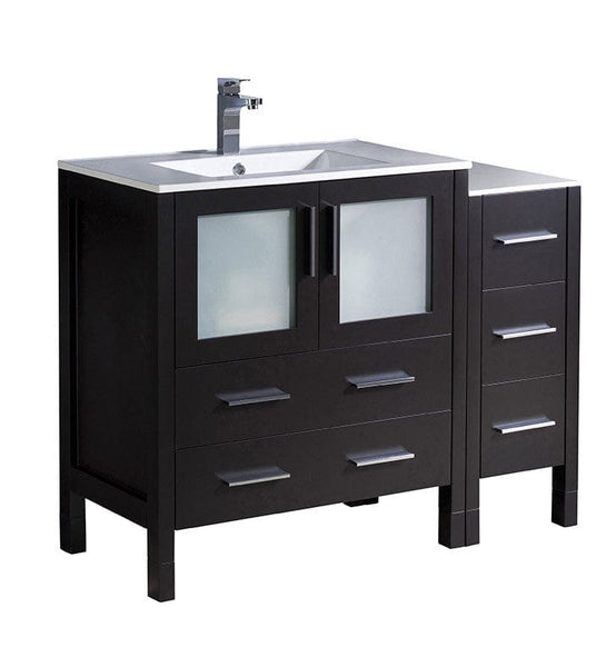 Fresca Torino 42 Espresso Modern Bathroom Cabinets w/ Integrated Sink