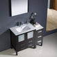 Fresca Torino 42 Espresso Modern Bathroom Vanity w/ Side Cabinet & Integrated Sink