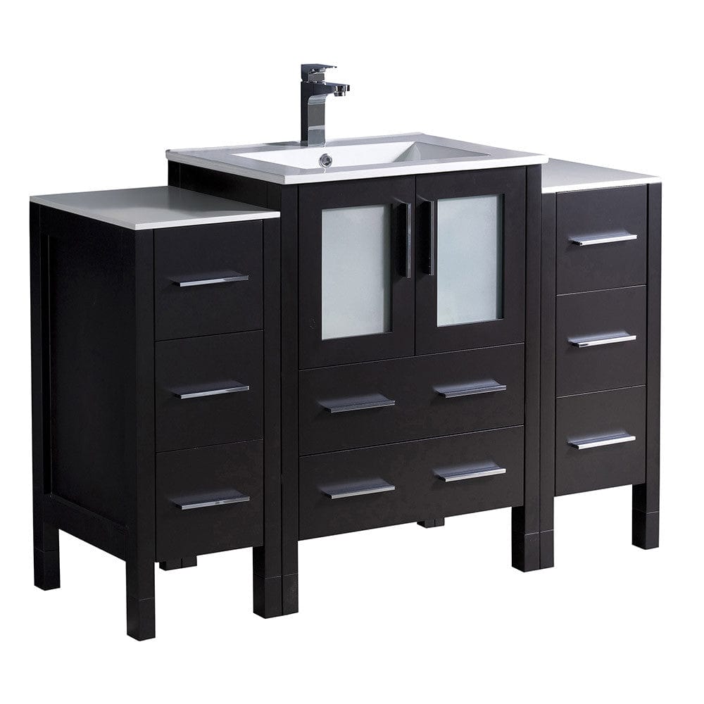 Fresca Torino 48 Espresso Modern Bathroom Cabinets w/ Integrated Sink